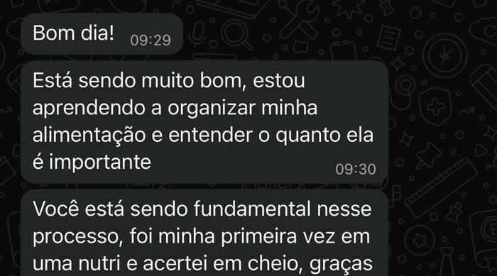 Mensagem de paciente